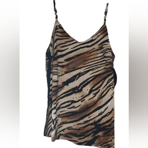 Ashley Stewart Tiger Stripe Tank Camisole 14 16